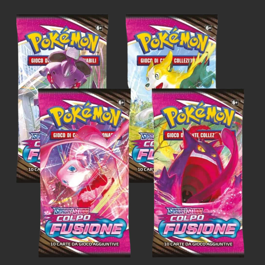 Pokémon - Colpo Fusione - Set Artwork 4 Bustine - Ita