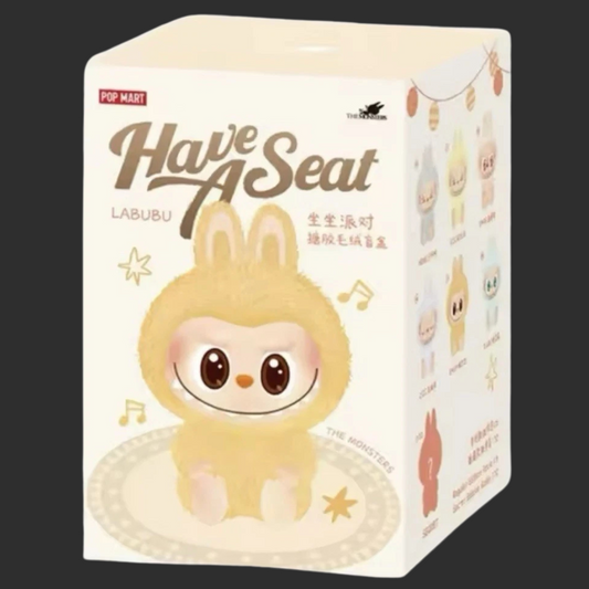 POP MART - Labubu The Monsters - V2.0 - Have A Seat Vinyl Plush (1 blind box)
