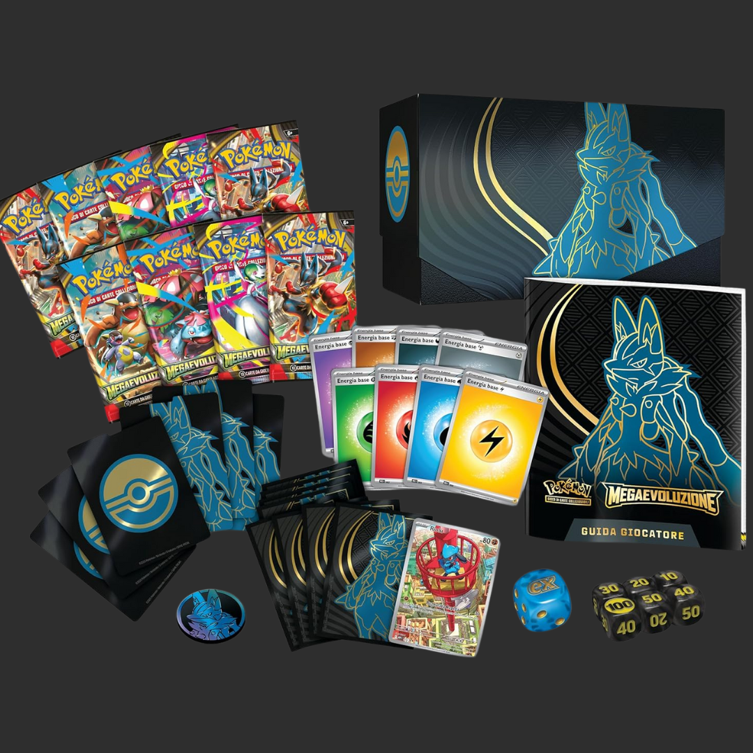 ETB ITA - Pokémon Megaevoluzione - Mega Lucario - Set Allenatore Fuoriclasse - Ita