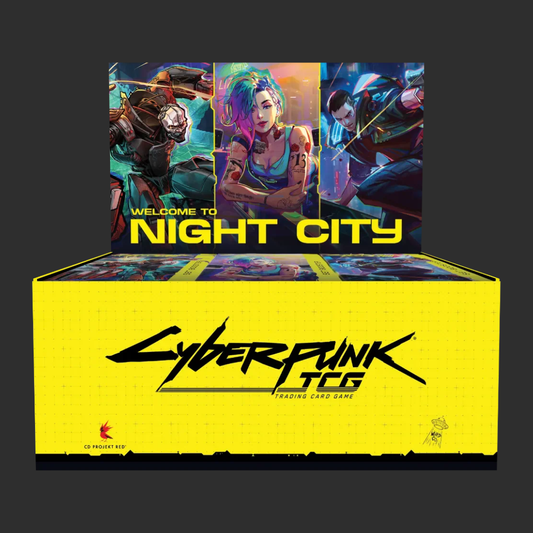 Cyberpunk TCG – Welcome to Night City – Display-Box mit 24 Boostern – ENG
