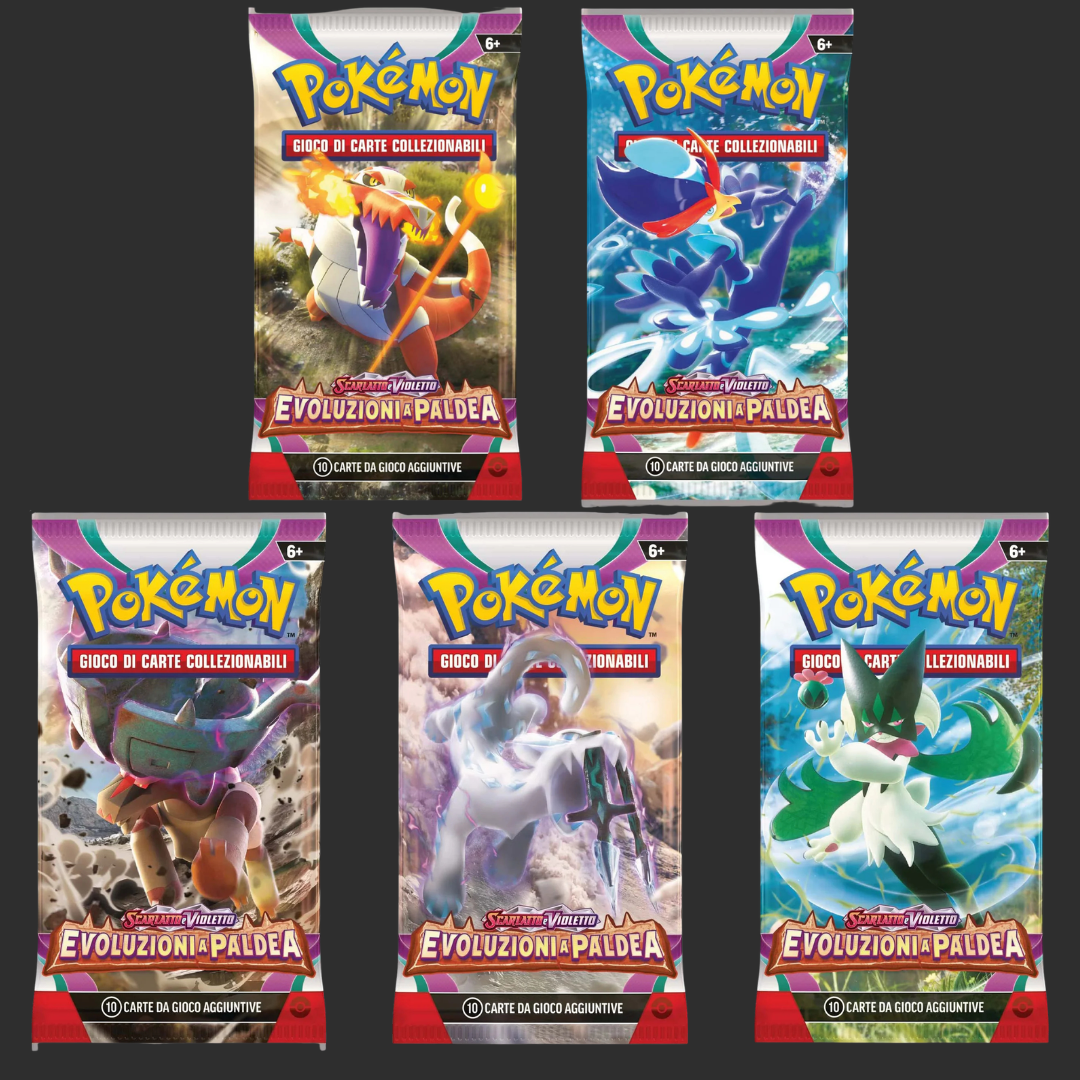 Pokémon - Karmesin & Purpur - Entwicklungen in Paldea - Artset 5 Booster - Ita