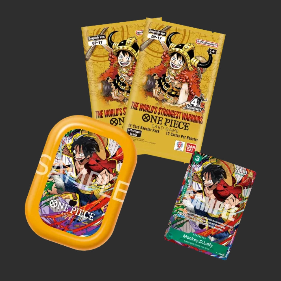 One Piece ENG – Mini Case Set Vol. 3 – TS-03 Luffy Giallo – Mini Tin 2 Bustine – ENG