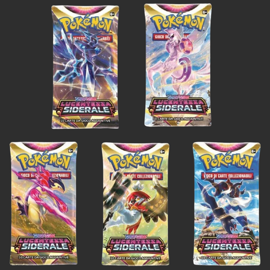 Pokémon - Lucentezza Siderale - Artset 5 Bustine - Ita