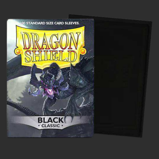 Dragon Shield - Black Classic Sleeves (100 Sleeve) - Standard size