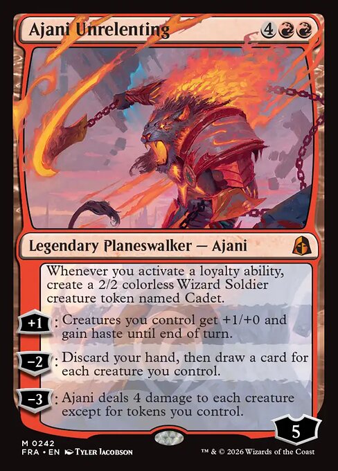 Carte Singole Magic ENG - Reality Fracture - Ajani Unrelenting (FRA 242)