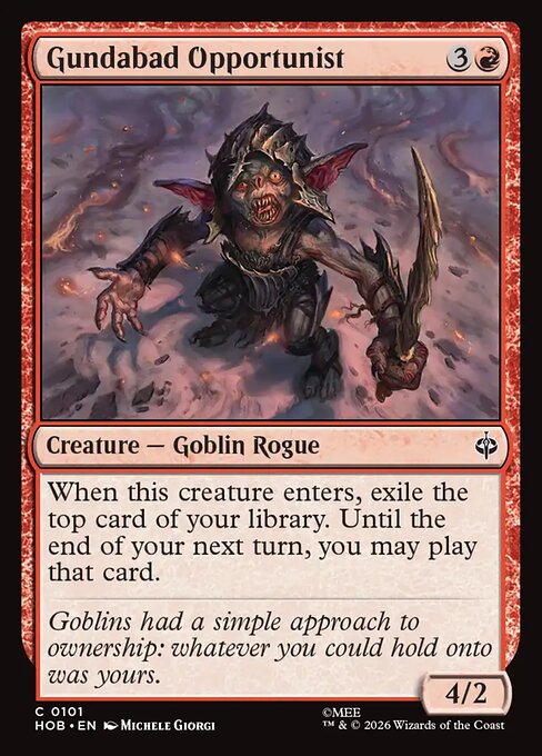 Gundabad Opportunist HOB 101 Regular - Magic The Hobbit carta singola ENG