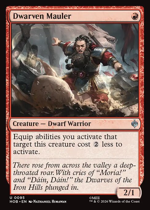 Dwarven Mauler HOB 095 Foil - Magic The Hobbit carta singola ENG