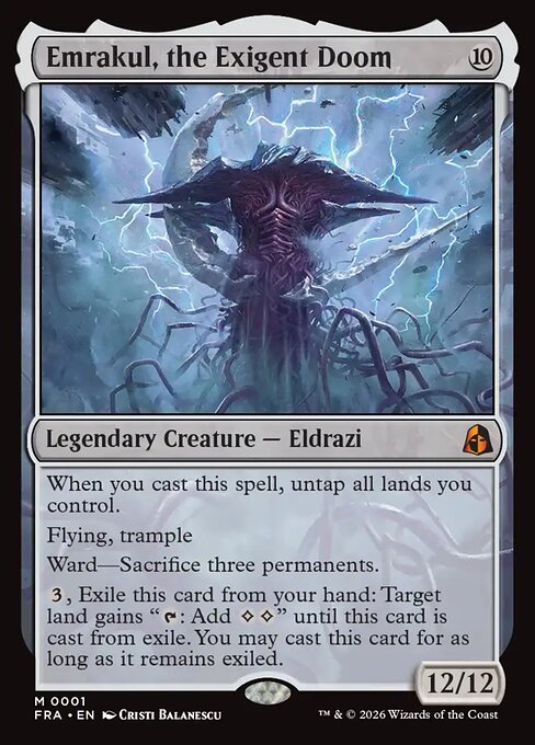 Carte Singole Magic ENG - Reality Fracture - Emrakul, the Exigent Doom (FRA 001)