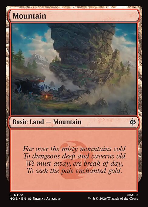 Mountain HOB 192 Regular - Magic The Hobbit carta singola ENG