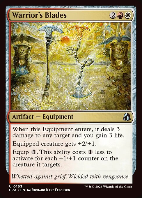 Carte Singole Magic ENG - Reality Fracture - Warrior's Blades (FRA 163)