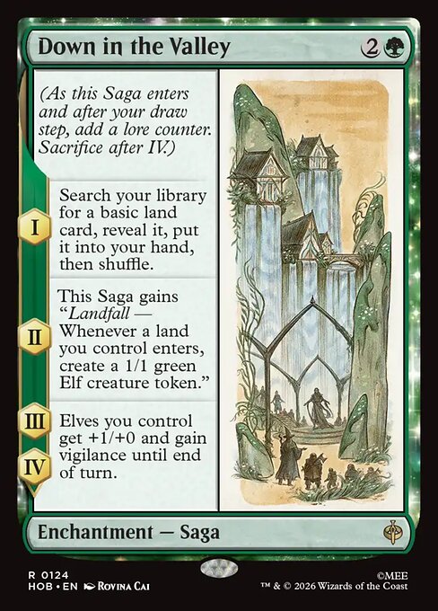 Down in the Valley HOB 124 Foil - Magic The Hobbit carta singola ENG