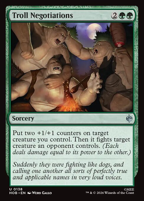 Troll Negotiations HOB 138 Regular - Magic The Hobbit carta singola ENG