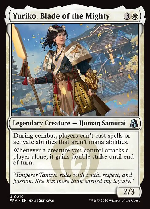 Carte Singole Magic ENG - Reality Fracture - Yuriko, Blade of the Mighty (FRA 210)