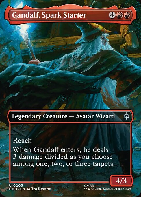 Gandalf, Spark Starter HOB 203 Foil - Magic The Hobbit carta singola ENG