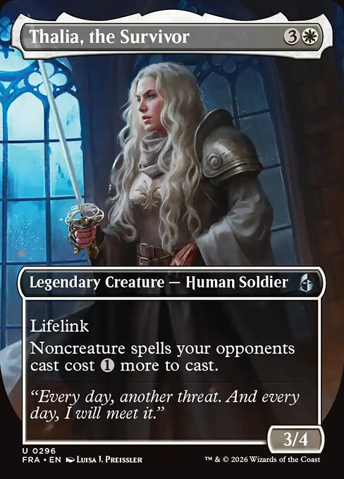 Carte Singole Magic ENG - Reality Fracture - Thalia, the Survivor (FRA 296)