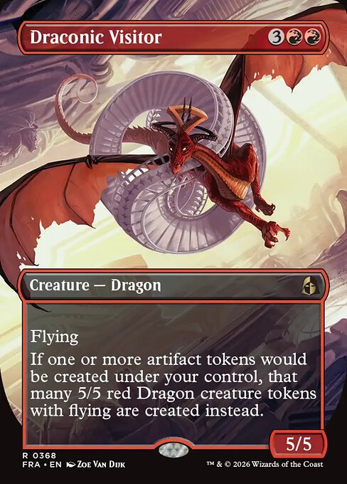 Carte Singole Magic ENG - Reality Fracture - Draconic Visitor (FRA 368)