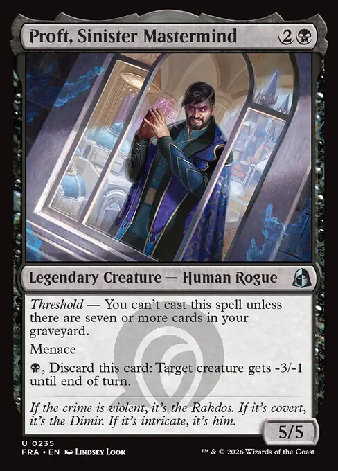 Carte Singole Magic ENG - Reality Fracture - Proft, Sinister Mastermind (FRA 235)
