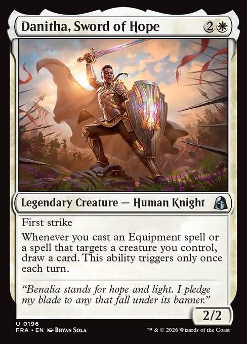 Carte Singole Magic ENG - Reality Fracture - Danitha, Sword of Hope (FRA 196)