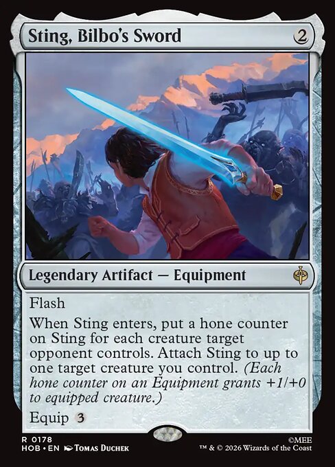 Sting, Bilbo's Sword HOB 178 Regular - Magic The Hobbit carta singola ENG