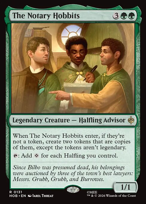 The Notary Hobbits HOB 131 Foil - Magic The Hobbit carta singola ENG