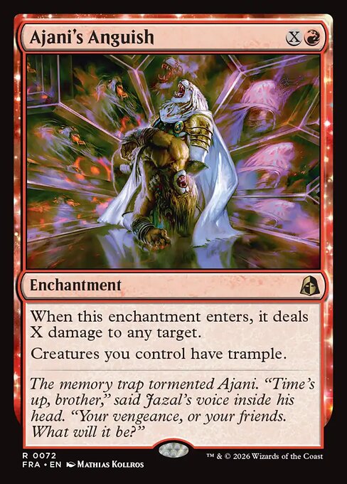 Carte Singole Magic ENG - Reality Fracture - Ajani's Anguish (FRA 072)