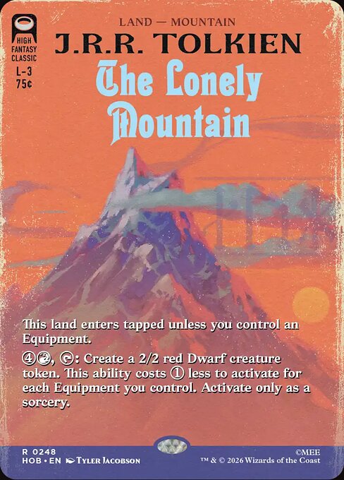 The Lonely Mountain HOB 248 Foil - Magic The Hobbit carta singola ENG