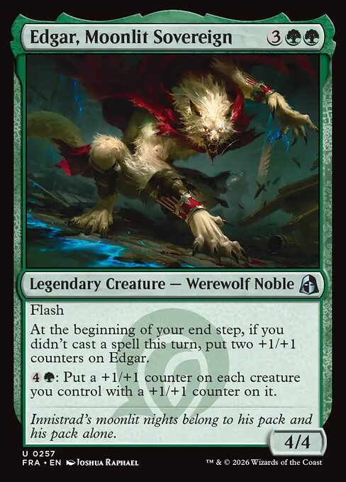 Carte Singole Magic ENG - Reality Fracture - Edgar, Moonlit Sovereign (FRA 257)