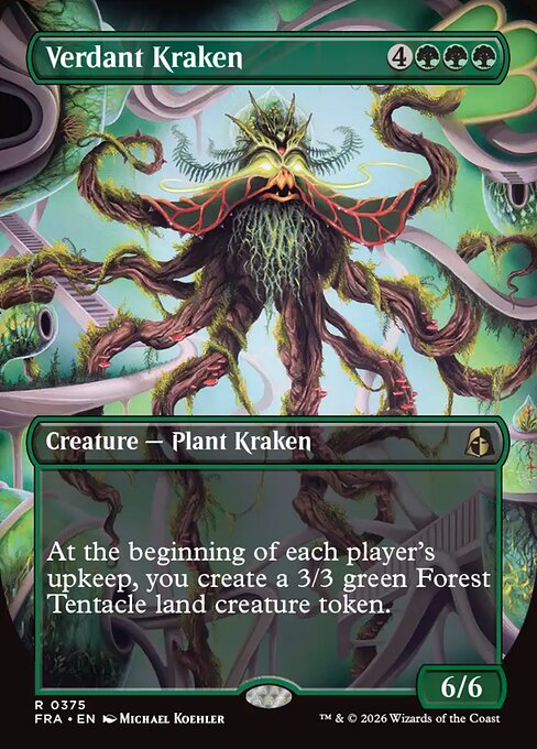 Carte Singole Magic ENG - Reality Fracture - Verdant Kraken (FRA 375)