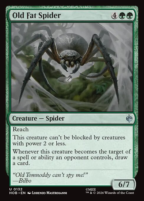 Old Fat Spider HOB 132 Foil - Magic The Hobbit carta singola ENG