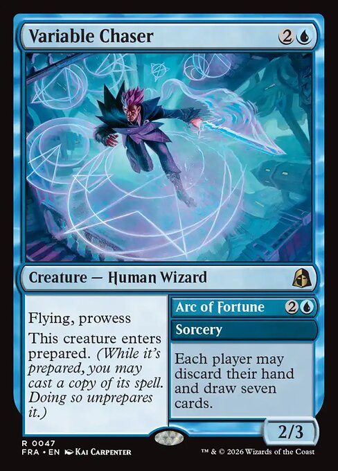 Carte Singole Magic ENG - Reality Fracture - Variable Chaser // Arc of Fortune (FRA 047)