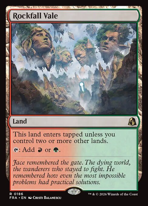 Carte Singole Magic ENG - Reality Fracture - Rockfall Vale (FRA 186)