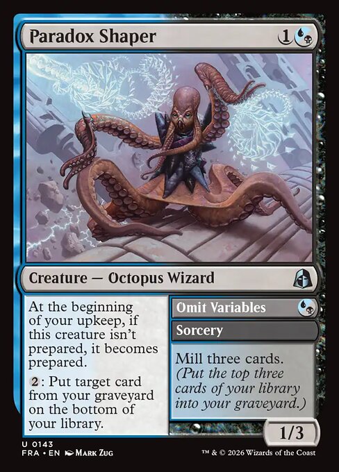 Carte Singole Magic ENG - Reality Fracture - Paradox Shaper // Omit Variables (FRA 143)