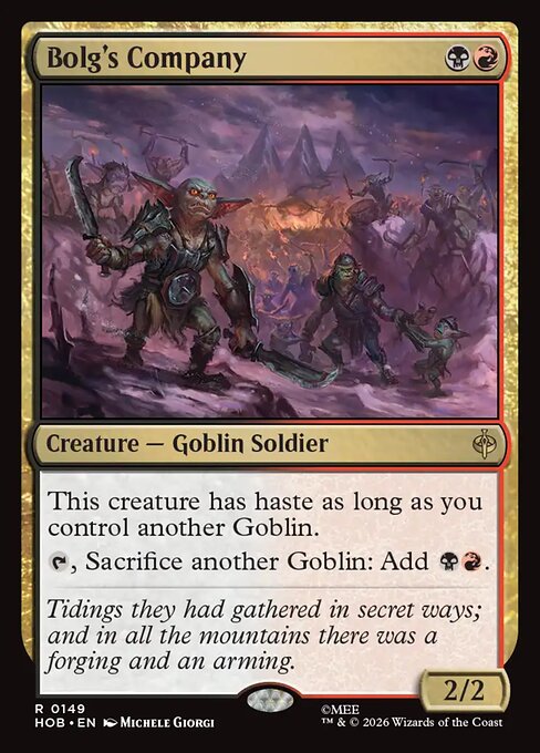 Bolg's Company HOB 149 Regular - Magic The Hobbit carta singola ENG