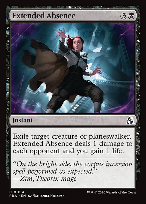 Carte Singole Magic ENG - Reality Fracture - Extended Absence (FRA 054)
