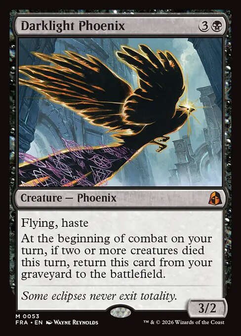 Carte Singole Magic ENG - Reality Fracture - Darklight Phoenix (FRA 053)