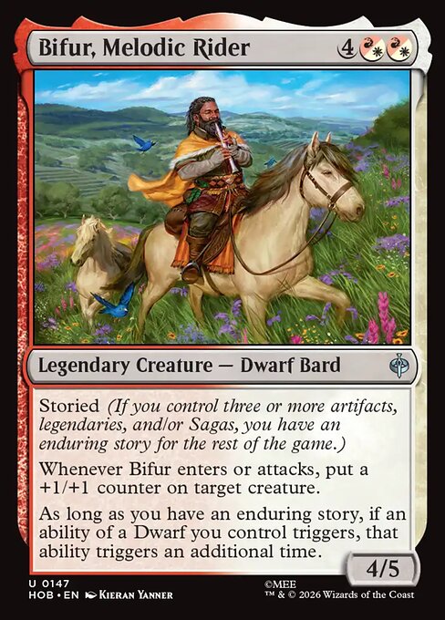 Bifur, Melodic Rider HOB 147 Foil - Magic The Hobbit carta singola ENG