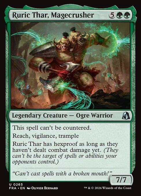 Carte Singole Magic ENG - Reality Fracture - Ruric Thar, Magecrusher (FRA 265)