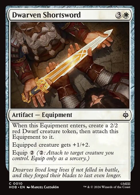 Dwarven Shortsword HOB 010 Regular - Magic The Hobbit carta singola ENG