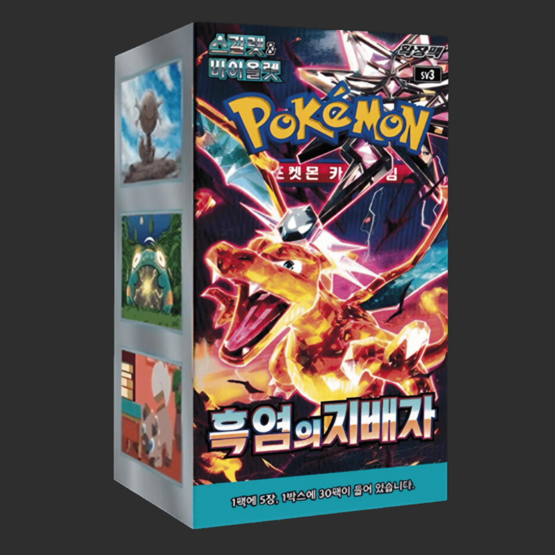 Pokemon Ruler Set Pokémon Kor - sv3 - Ruler Of The Black Flame - Box 30 pacchetti - Kor ...
